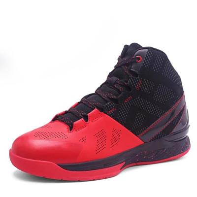 China Breathable Good Quality Red Anti-impact Chinese Basketball Shoes for sale