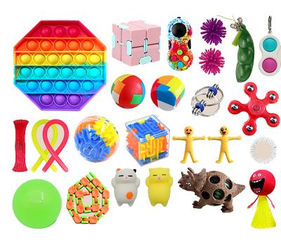 China Advent Calendar Squishy Squeeze Toys ADHD Anti Autism Plastic Stress Kids Gift IPOP Toys Blind Box Christmas Countdown Calendars for sale