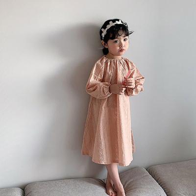 China Breathable Boutique Girls Kids Dresses Long Spring Baby Clothes Custom Princess Children Wear Embroidery Toddler Girls Clothing for sale