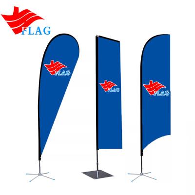 China Youhua China Automotive Factory Aluminum Alloy And Fiberglass Custom Advertising Beach Flags For Outdoor Activities for sale