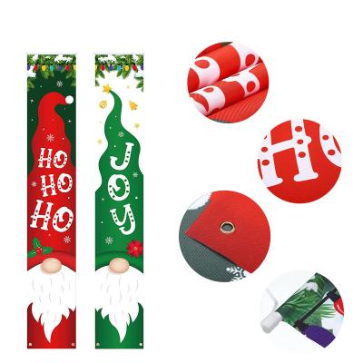 China Holiday Decoration Youhua China Factory Customize Clear Printing High Quality Christmas Porch Decoration Sign And Banners for sale