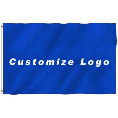 China Hanging 90x150cm 100% Polyester Flag Custom Double Side 3x5 Large Silk Screen Large Promotion Flags Outdoor Custom Print Logo for sale