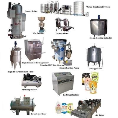 China High Capacity 1000KG/H Soy Milk Production Line Sterilization And Filling For Bean Products for sale