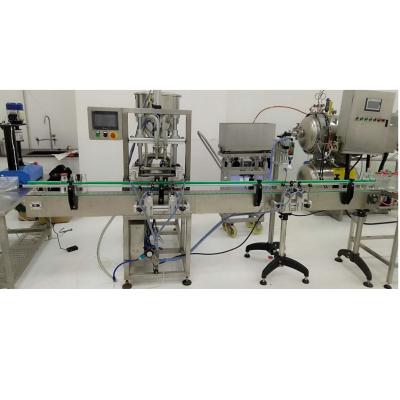 China Plastic Packaging Material Vacuum Filling and Capping 2in1 Integrated Machine with AISI 304 Stainless Steel Body for sale