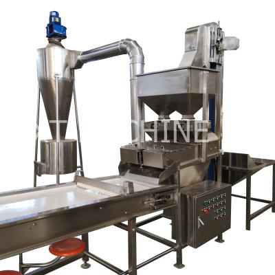 China 600kg/h Intelligent Peanut Blancher Peanut Beverage Plant Control System Equipment Roasted Salt and Peanut Blanching Production Line for sale