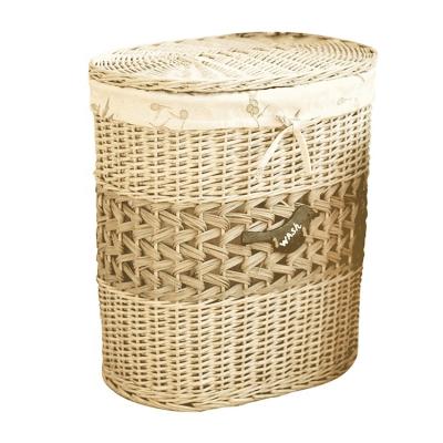 China Eco - Friendly Handmade Wicker Laundry Dirty Laundry Hamper Basket for sale