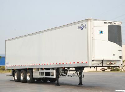 China Hydraulic Steering Refrigerated Semi Trailer for Frozen Vegetable Shipping EPA Certified for sale