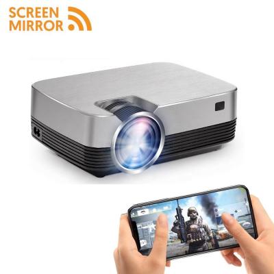 China Internet Ready Home Theater Mini LCD Projector Support Android Phone Media Share Mirror Screen Projector for sale