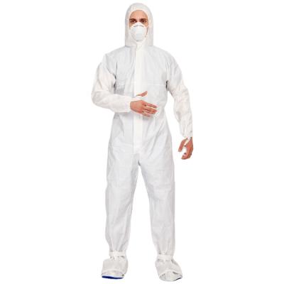 China Disposable Coverall Head To Toe Protective SMS Eco-Friendly Disposable Coverall for sale