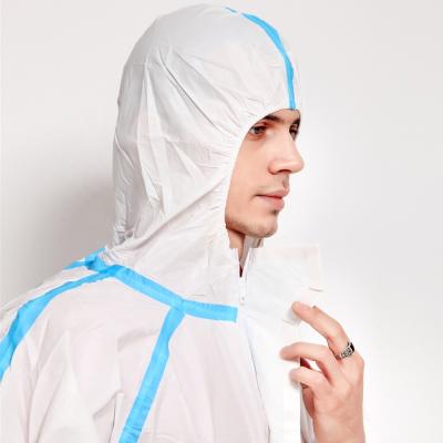 China Guardwear OEM EN14126 Kit Disposable Protective Coverall Eco-friendly Coverall Waterproof for sale