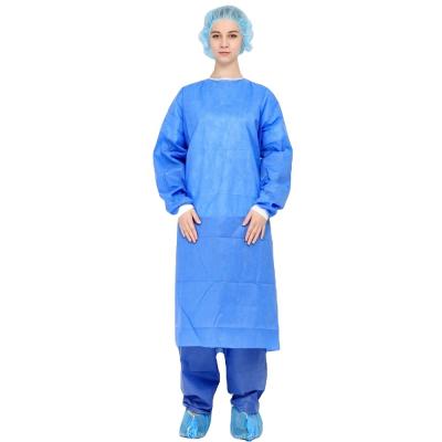 China High Quality Eco-friendly Disposable Blue Isolation Gown Disposable Isolation Gown Manufacturer for sale