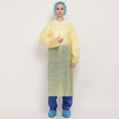 China Eco - Friendly Non Woven Polypropylene Isolation Blanket Disposable Cheap Gown for sale