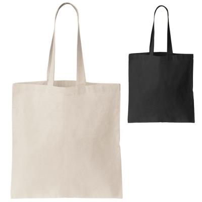 China Eco - Friendly Custom Printed Cotton Canvas Simple Grocery Tote Bag for sale