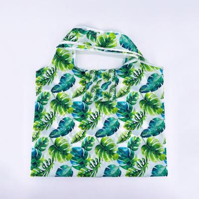 China Foldable Reusable Reusable Ripstop Polyester Eco - Friendly Shopping Bag for sale