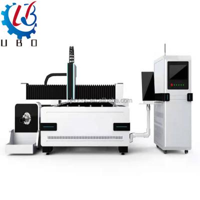 China SERVOMOTOR Metal CNC Fiber Laser Cutter Laser Cutting Machine for Iron Copper Plate Steel Aluminum Sheet with Rotary Device for sale