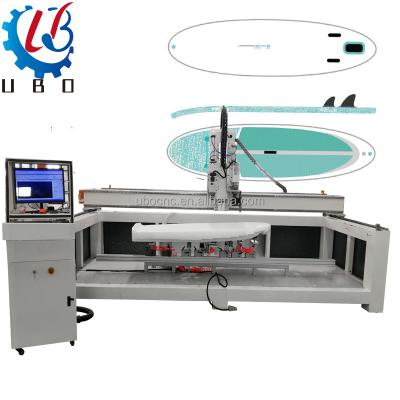 China Foam Surfboad Forming Ubo 3d CNC Surfboard Forming Machine Tool Auto Pneumatic Change Drilling Surfboard Shaper Milling Machines for sale