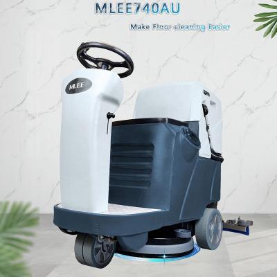 China Hotels MLEE 740AU Automatic Scrubber Floor Tile Commercial Epoxy Marble Tower On Floor Cleaning Machine for sale