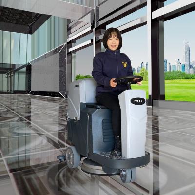 China Hotels MLEE-740 MINI Epoxy Rubber Industrial Floor Scrubber Battery Shop Lathe On Floor Cleaning Machine for sale