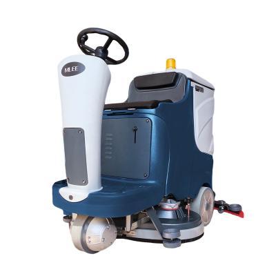 China CE Hotels MLEE 850BT 24V Automatic Commercial Floor Scrubber Vacuum Factory Dryer Ride On Floor Machine for sale