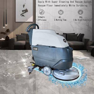 China NEW Hotels MLEE 510B Hand Washing Machine Concrete Floor Cleaning Scrubber Push Floor Cleaner for sale