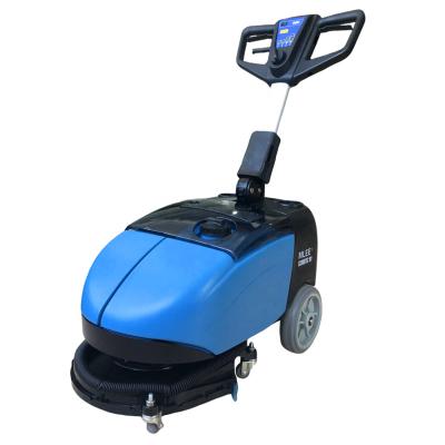 China MLEE-M1 Hotels Rechargeable Lithium Battery Walk Behind 13inch Sweep Commercial Floor Scrubber Machine for sale