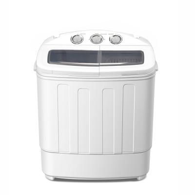 China Car Twin Tub Front Loading Mini Washing Machine With Spin Dry for sale