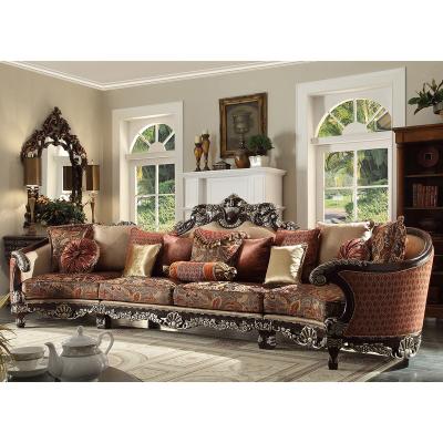 China Living Room Sofa Specific Use Home Furniture Solid Wood Recliner Set American Solid Wood Hand Carved Sectional Sofa for sale