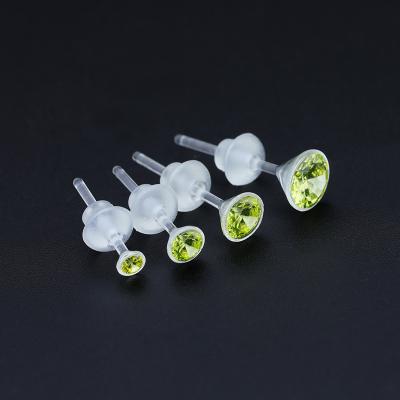 China Resin Rhinestone Cup Resin Stud Earrings With Zircon For Female Girlfriend Gifts for sale