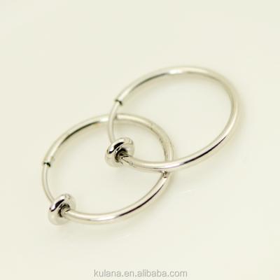 China CLASSIC 15 Mm Wide Spring Nose Ring Wholesale Hypoallergenic Non-Piercing Clips for sale