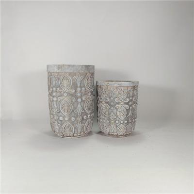 China Modern Cheap Cement Planter Antique Flower Garden Pot for sale