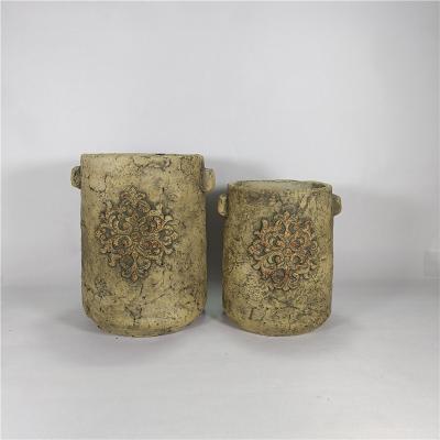 China Wholesale Modern Chinese Products Urn Cement Gardon Home Decoration Jar for sale