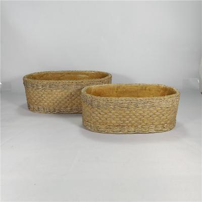 China Modern China Made Flower Cement Planter Garden Pot Frame Bamboo Woven Flower Pots And Planters for sale