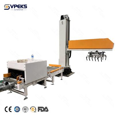 China Beverage Automatic Single Column Robot Case Palletizer Machine and Single-Column Robot Palletizer for Drum for sale