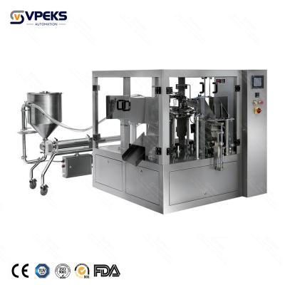 China Food High Technology Paste Liquid Doybag Type  Automatic Packing Machine for Juice Ketchup Sauce Powders for sale