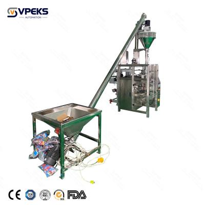 China Food Hot Selling Powder Granule Liquid Sauce Pneumatic Back Sealing Powder Packing Machine of VPEKS Automation for sale