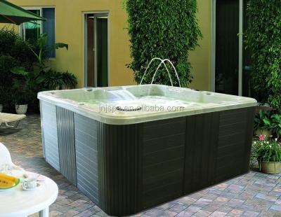 China Outdoor Spa Tub 5person Hot Tub With Colorful Waterfall And Fountain for sale