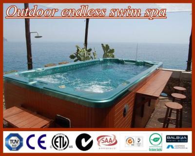 China For 3-4 Person Endless Swimming Spa, Outdoor Swim Spa JNJ SPA-8098 Square Swimming Pool for sale