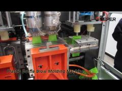 HDPE / LDPE Plastic Bottle Blow Molding Machine 10 Liter Double Station