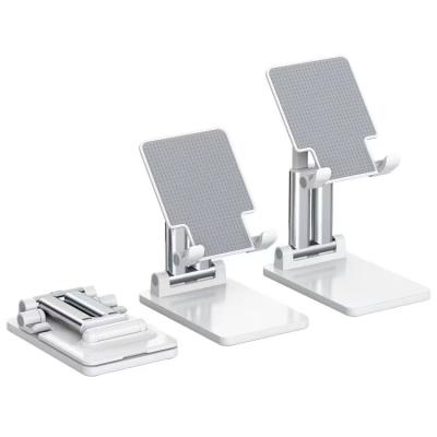 China Universal Adjustable Folding Anti Slip Tablet Mobile Phone Holder Stand Adjustable Axis Mount Dual Axis for sale