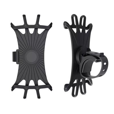 China Factory Price Adjustable 360 ​​Degree Rotating Motorcycle Bike Bicycle Silicone Mobile Phone Holder Mount Stand for sale