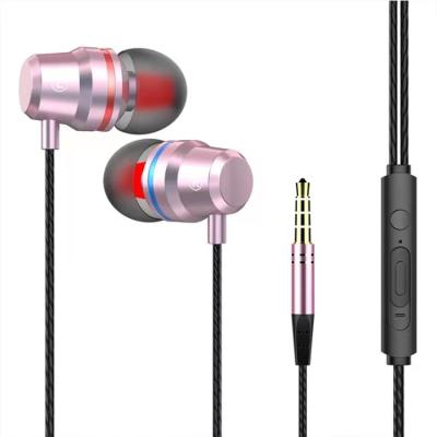 China In-Ear 3.5mm Wired Headphones In-Ear Headphones With Stereo Microphone For Samsung S6 Xiaomi Phone And Computer for sale