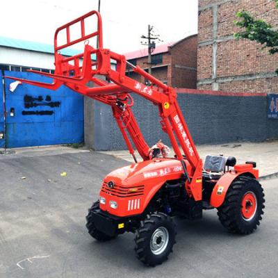 China Farm Work Machinery China 50hp 70hp 100hp 4x4 mini tractor with front-end loader backhoe agricultural frame tractor agriculture for sale