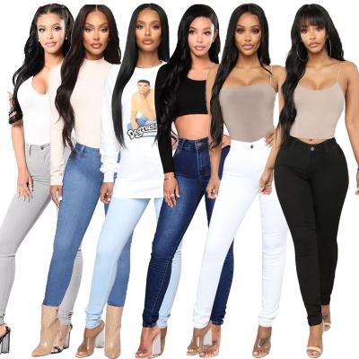 China China Factory Direct Sales Breathable Ladies Slim Stretch Jeans Pencil Pants Ripped Destroyed Women's Jeans for sale