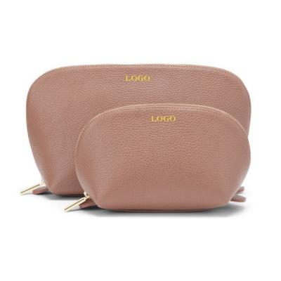 China Hot Selling Luxury Leather Makeup Bag Custom Cosmetic Toiletry Bag Large Capacity Bag For Women for sale