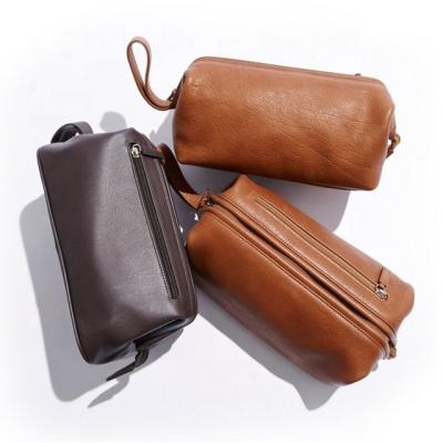 China New Large Capacity Fashion Bathroom Vanity PU Leather Makeup Bag Men Cosmetic Bags Organizer Kit Hanging Pouch Custom for sale