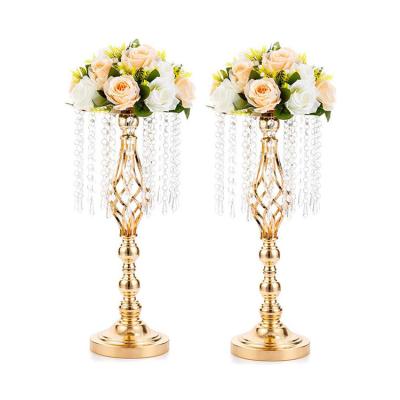 China Chinese Supplier Handmade Metal Flower Stand Wedding Road Flower Stand For Reception for sale