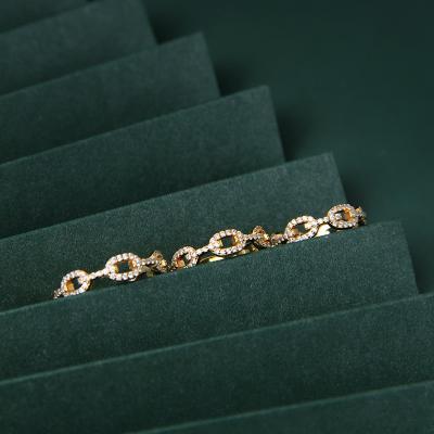 China Vintage High Quality 925 Sterling Silver Rhinestone Rings Gold Plated Rhinestone Rings For Women Jewelry for sale