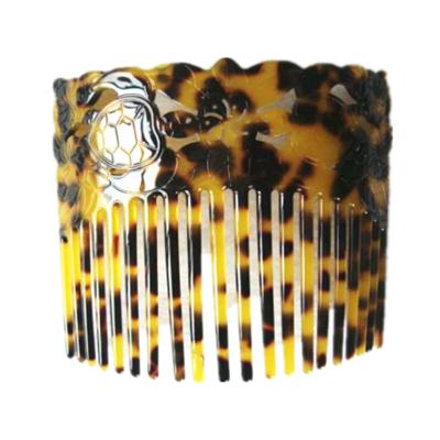 China Cellulose Acetate French Vintage Hair Comb Faux Tortoiseshell Hair Jewelry for sale