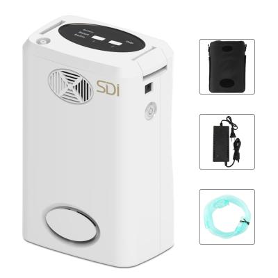 China 1-3L/min 93% Oxygen Concentrator Wheat Chip Battery O2 Generators Comfortable Portable Oxygen Machine For Home AC110-220V for sale