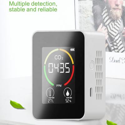 China Fast Indoor Air Monitor CO2 Carbon Dioxide Detector Greenhouse Warehouse Air Quality Temperature Humidity Monitor Measurement Meter for sale